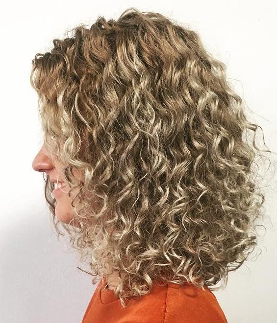 Medium Spiral Perm Hairstyle