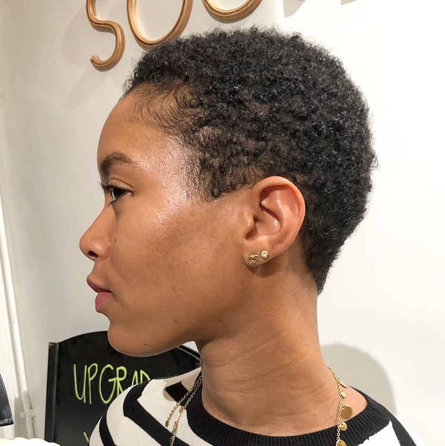 Extra Short Curly Twa Hairstyle