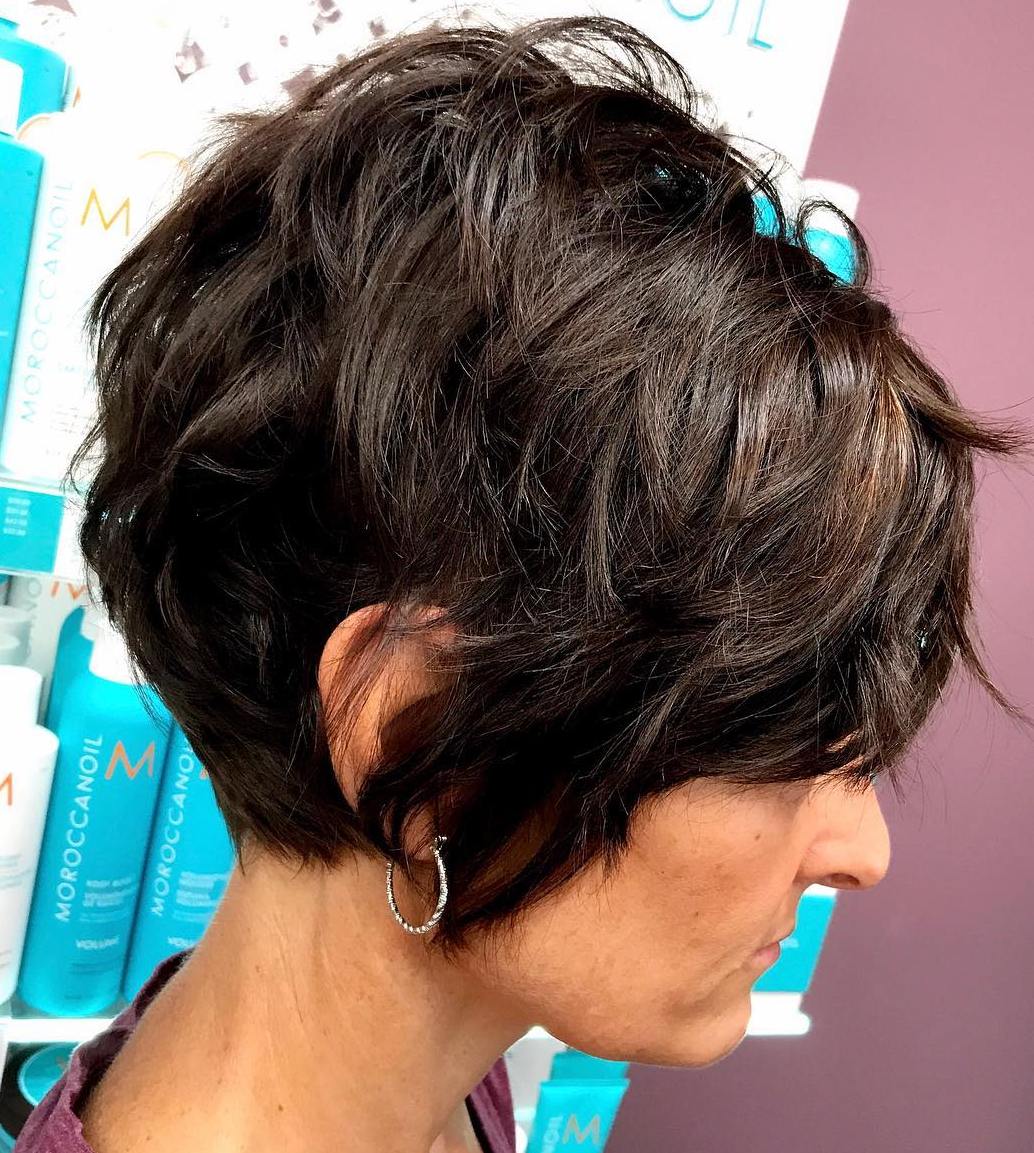 Tapered Messy Pixie For Wavy Hair