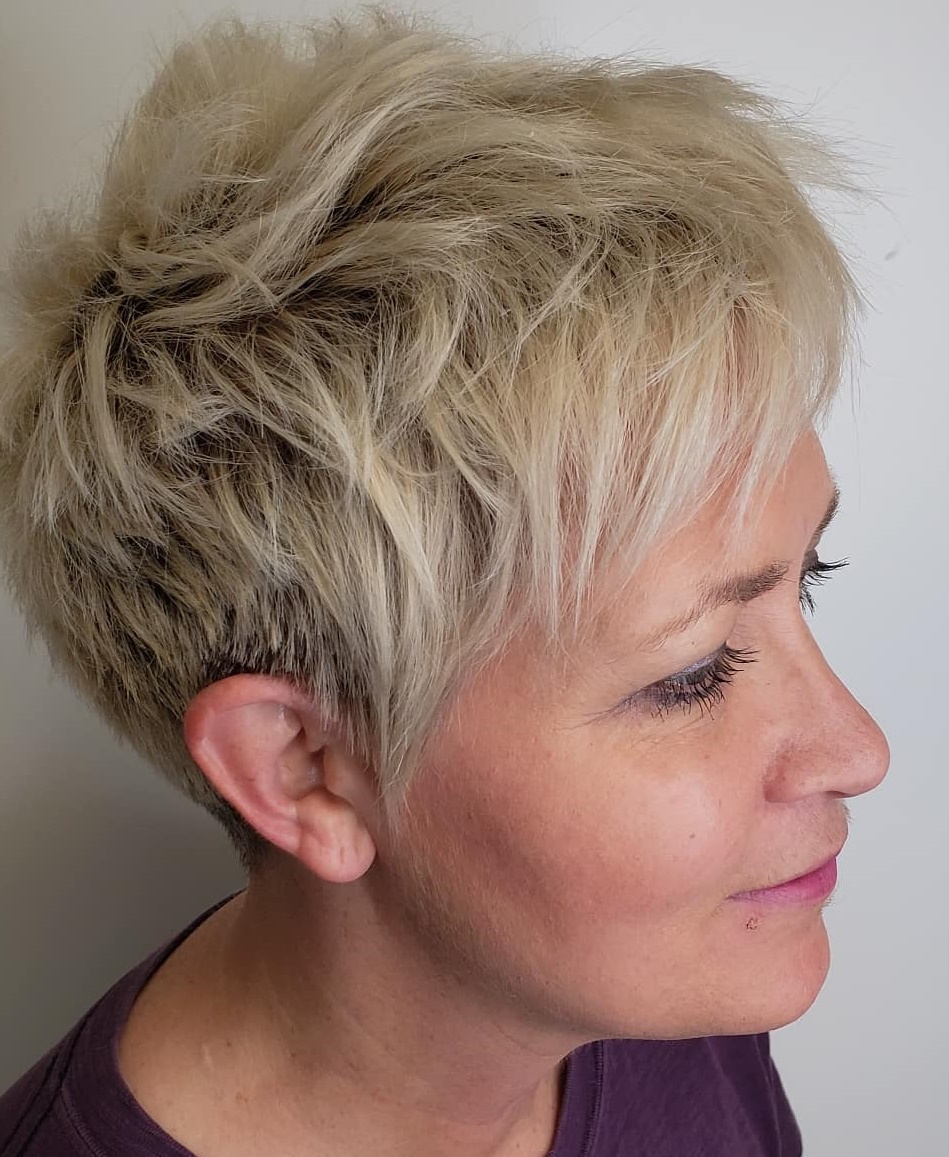 Shaggy Pixie For Coarse Hair