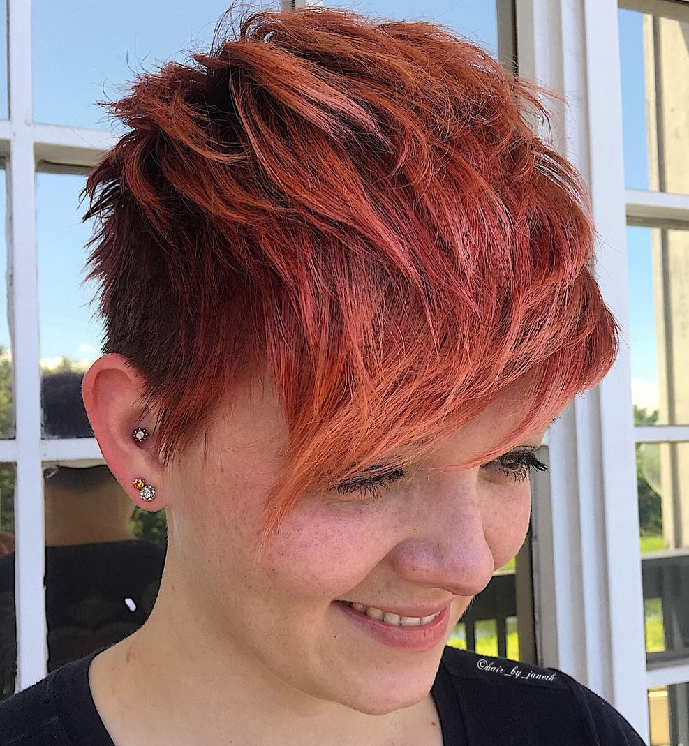 Red Pixie Haircut