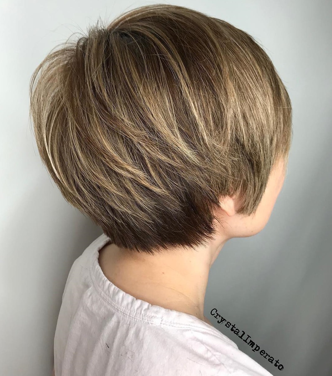 Long Pixie With Natural Highlights