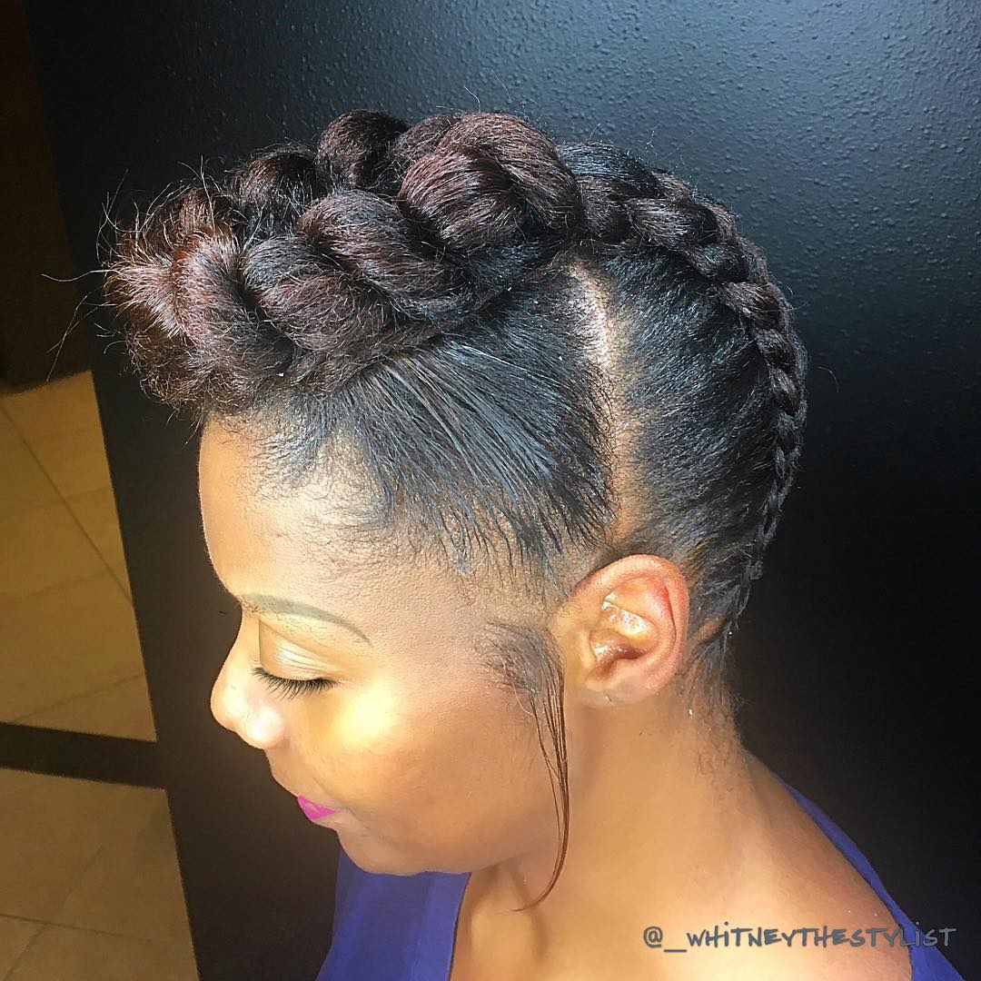 Mohawk Braid Updo