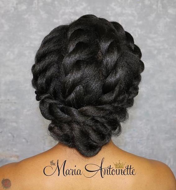 Pretty Updo With Chunky Twists