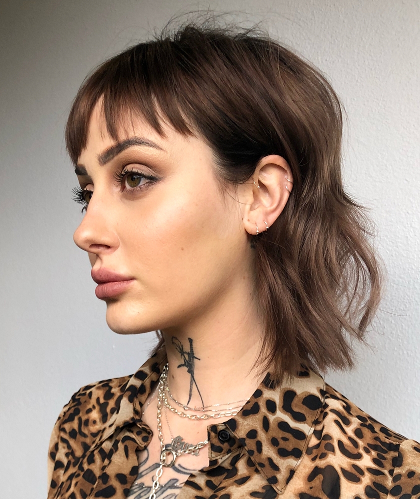 Razored Bob With Cropped Bangs