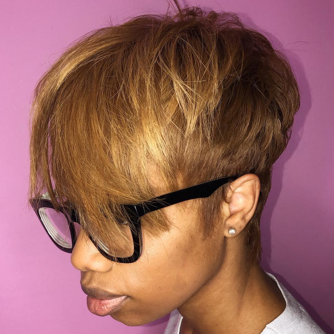 Tapered Pixie With Long Bangs