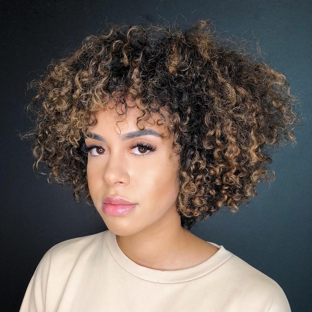 African American Bob With Highlights