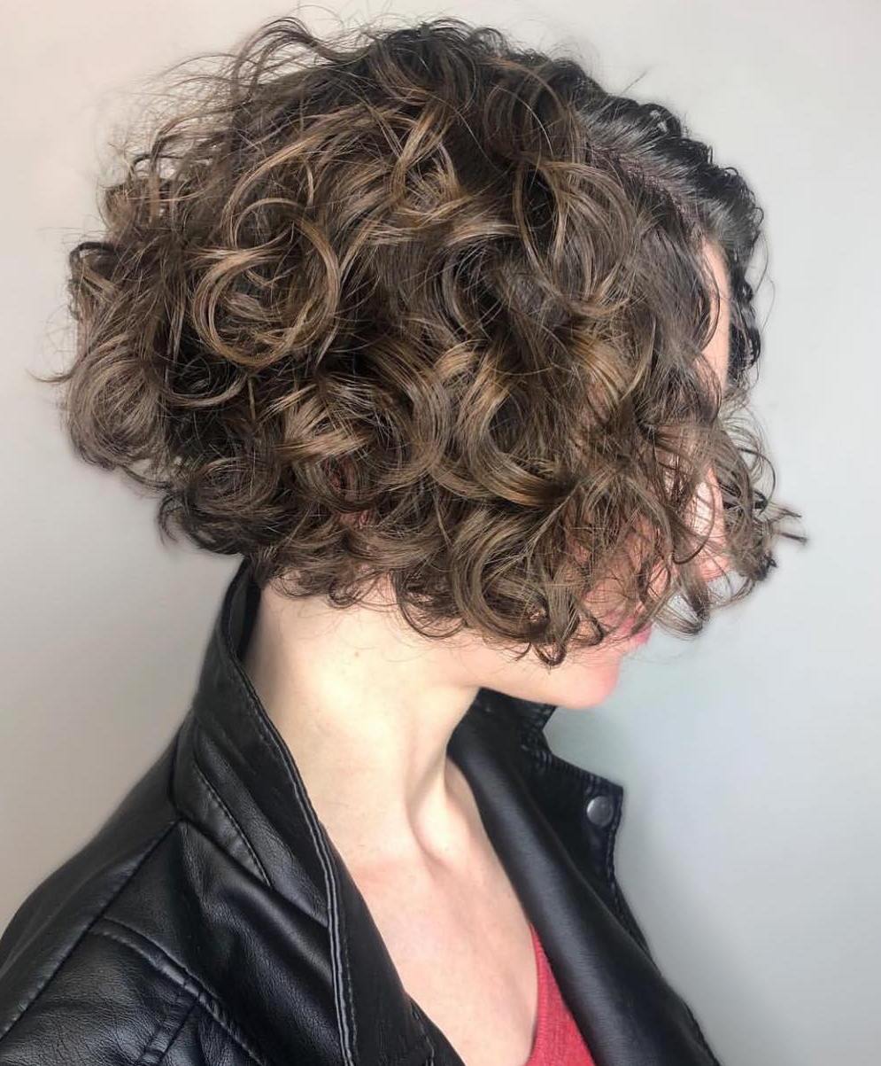 Curly Inverted Above-The-Chin Bob