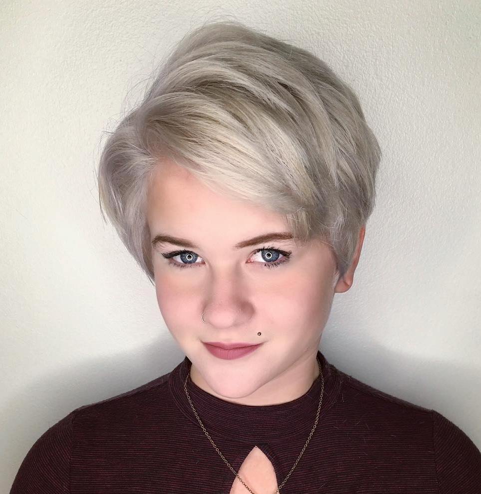 Long Blonde Pixie For Heart-Shaped Faces