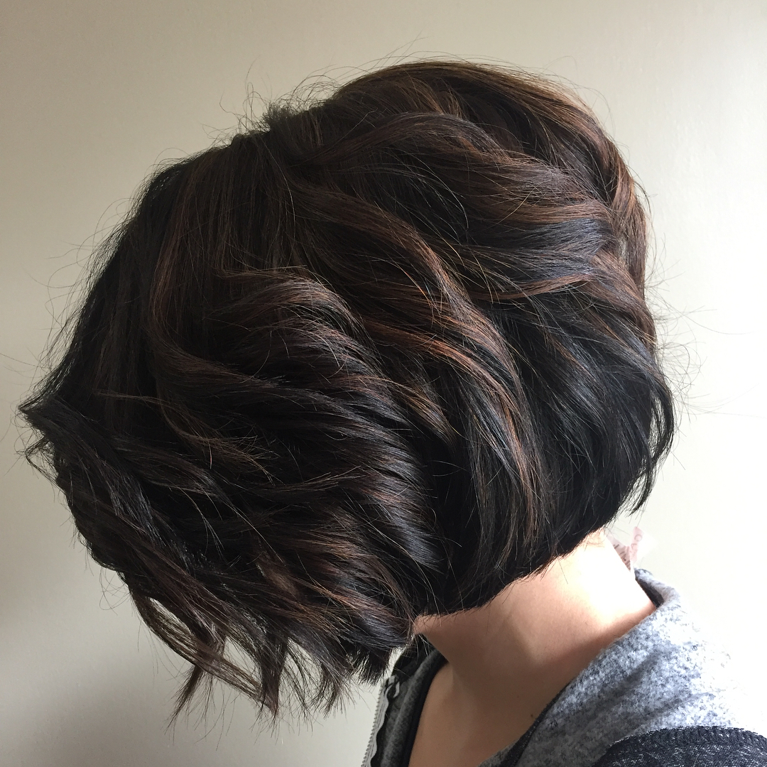 Short Brunette Bob For Thick Hair