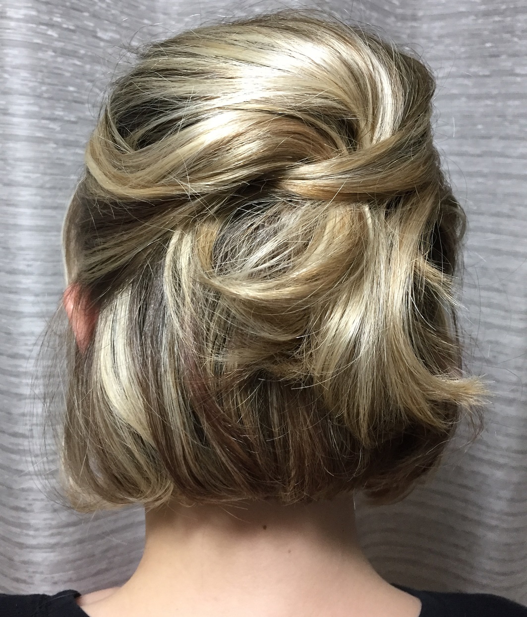 Formal Bob Half Updo