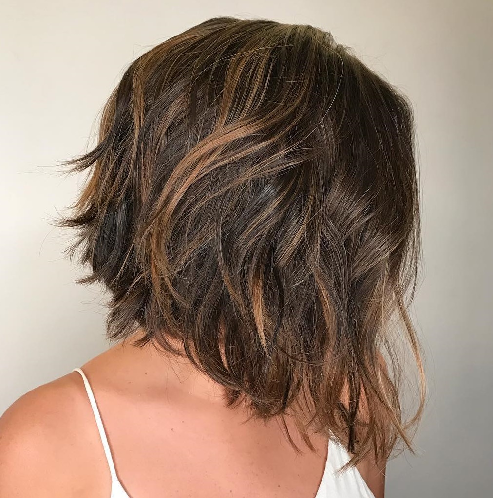 Messy Angled Wash-And-Go Bob