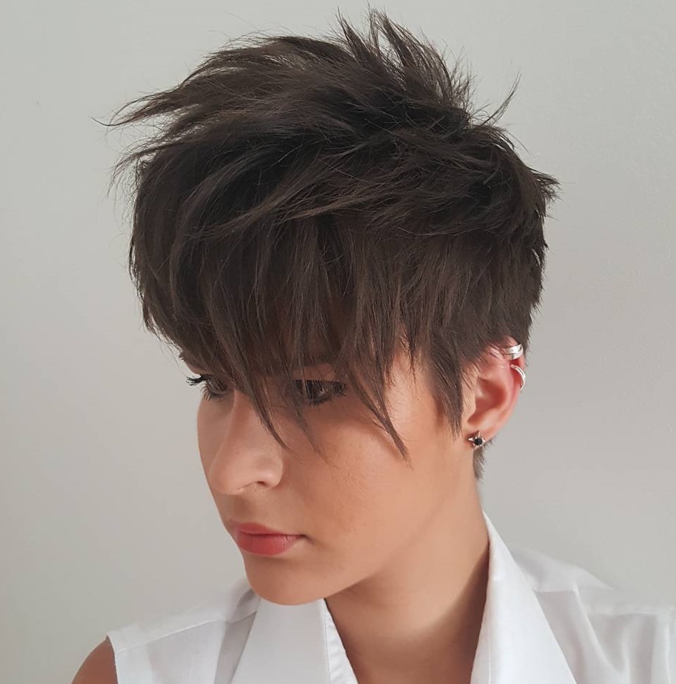 Tapered Spiky Pixie