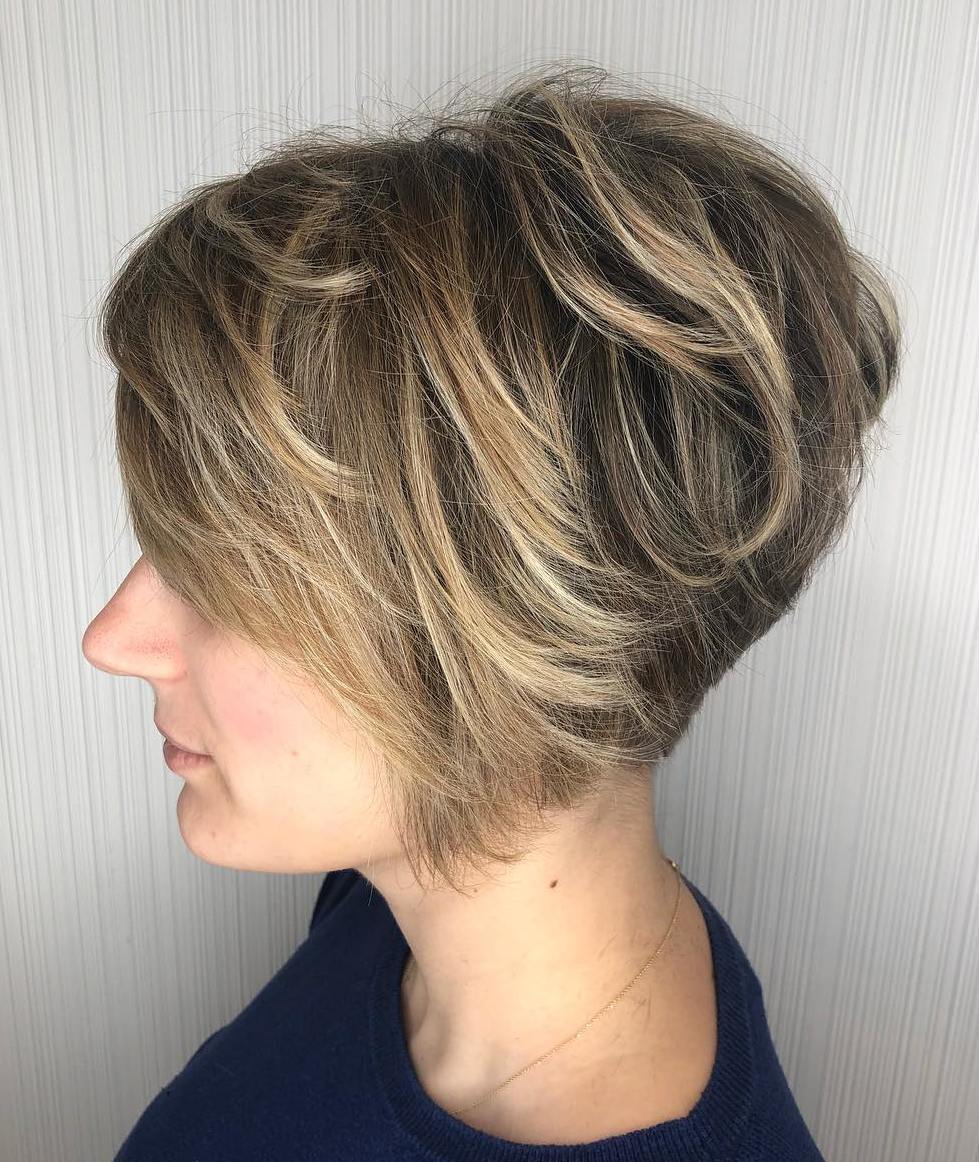 Stylish Layered Pixie Bob