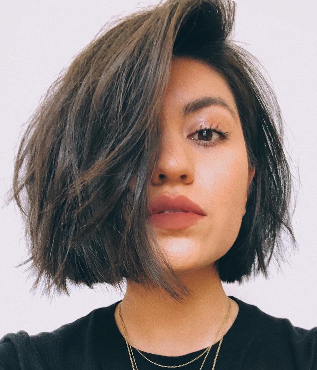 Tousled Bob With Shaggy Layers