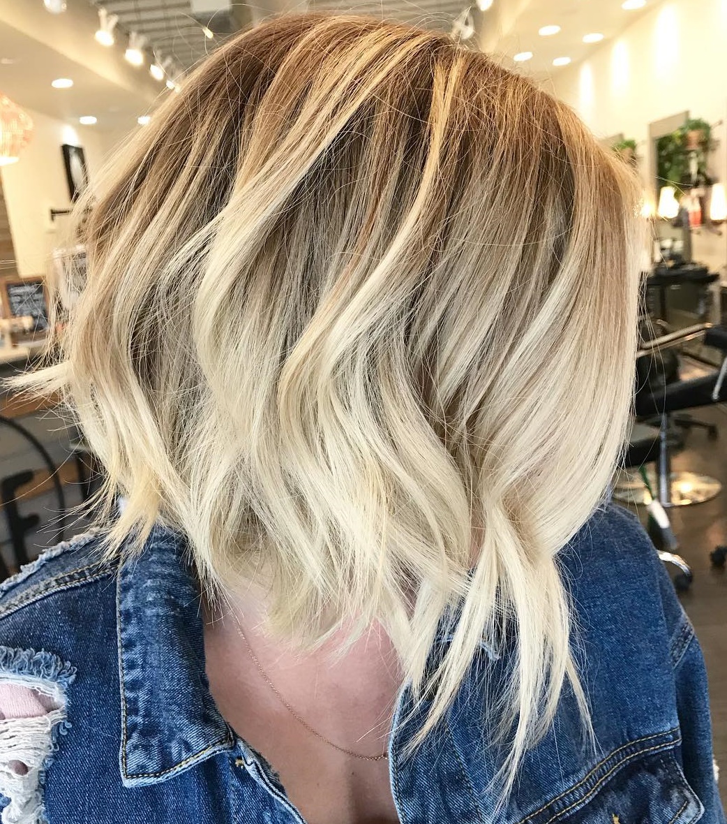 Choppy Beachy Blonde Bob