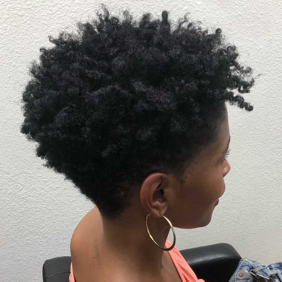 Low Maintenance Tapered Cut For Natural Hair