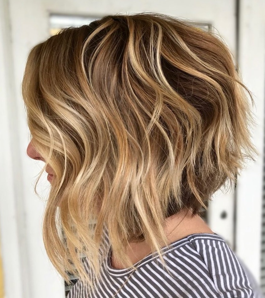 Short To Medium Sliced Bedhead Bob