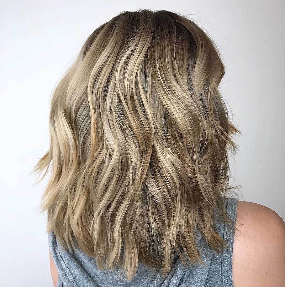 Medium Blonde Cut With Sliced Layers