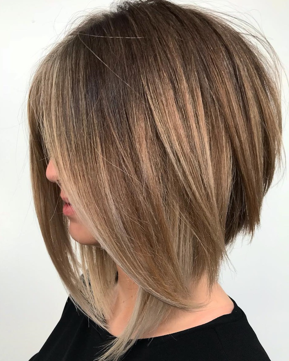 inverted bob thick hair