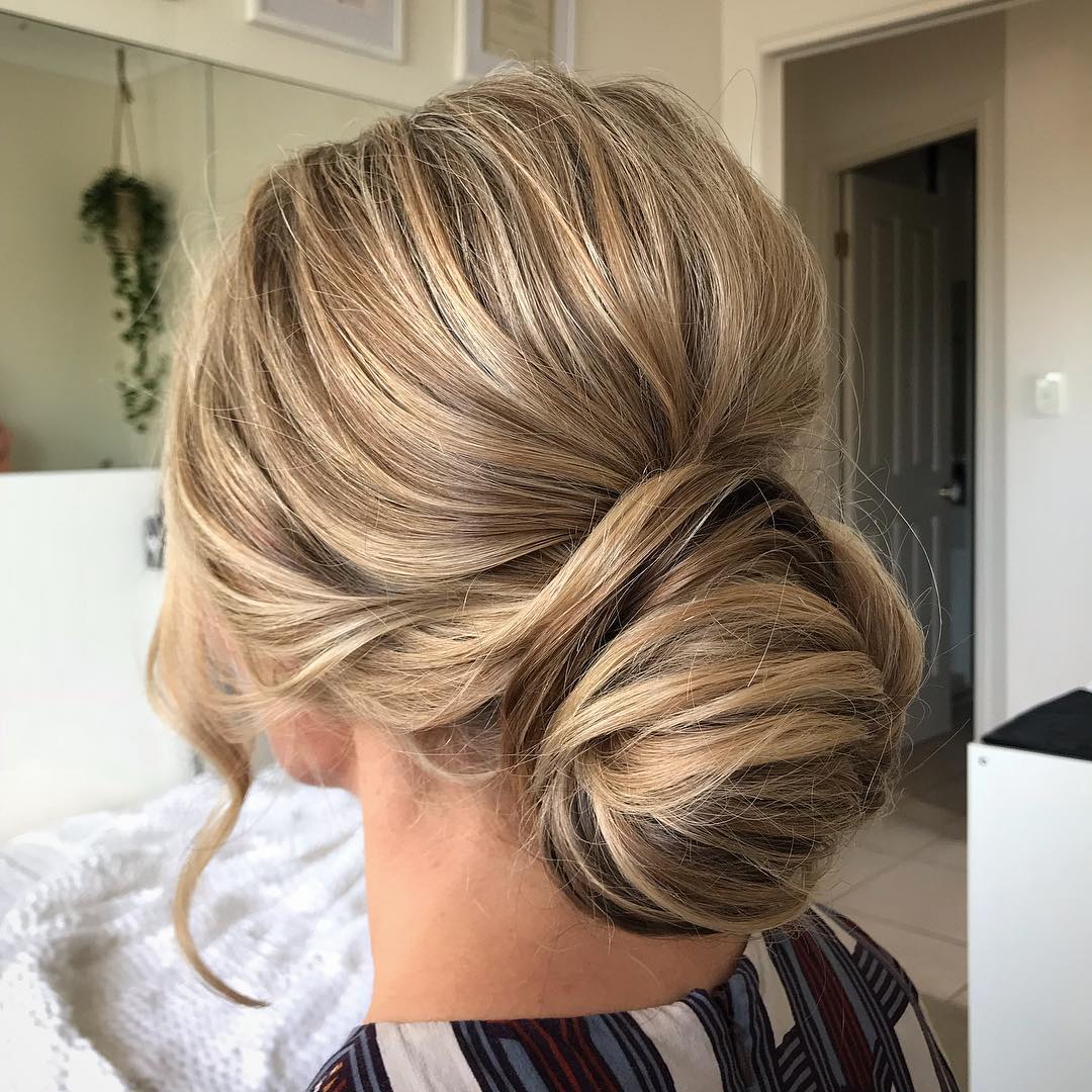 Elegant Low Bun For Straight Hair