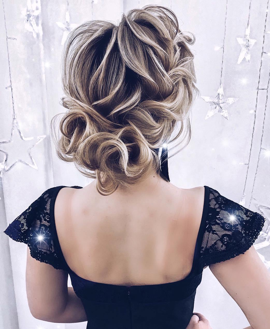Prom Updo With A Side Braid For Long Hair