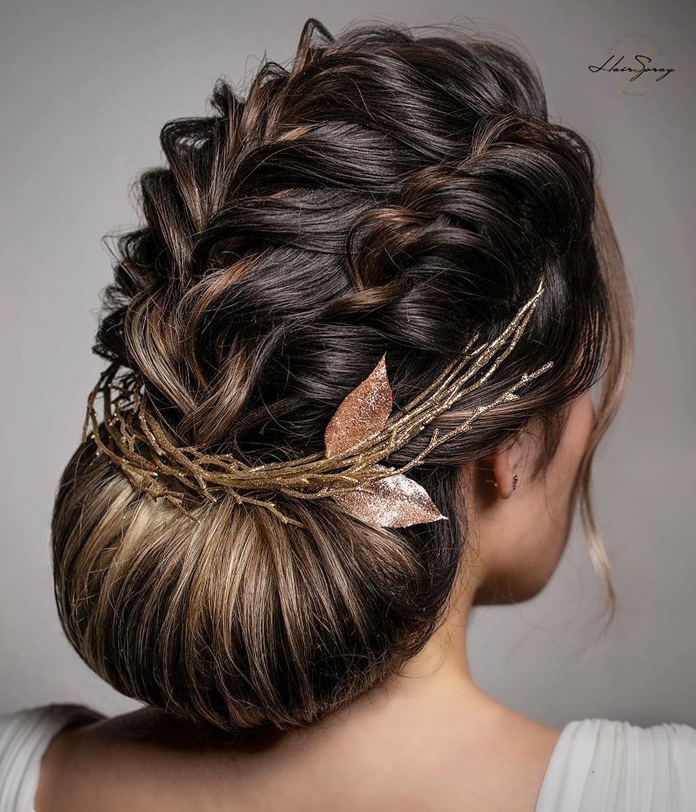 Bridal Chignon Updo For Long Hair