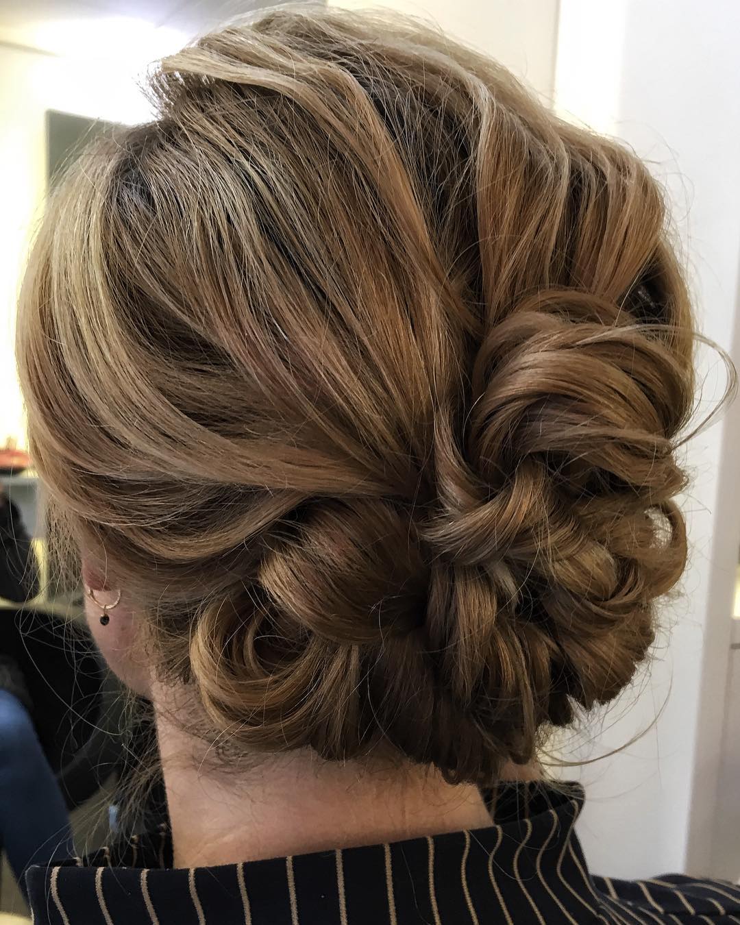 Looped Updo For Casual Events