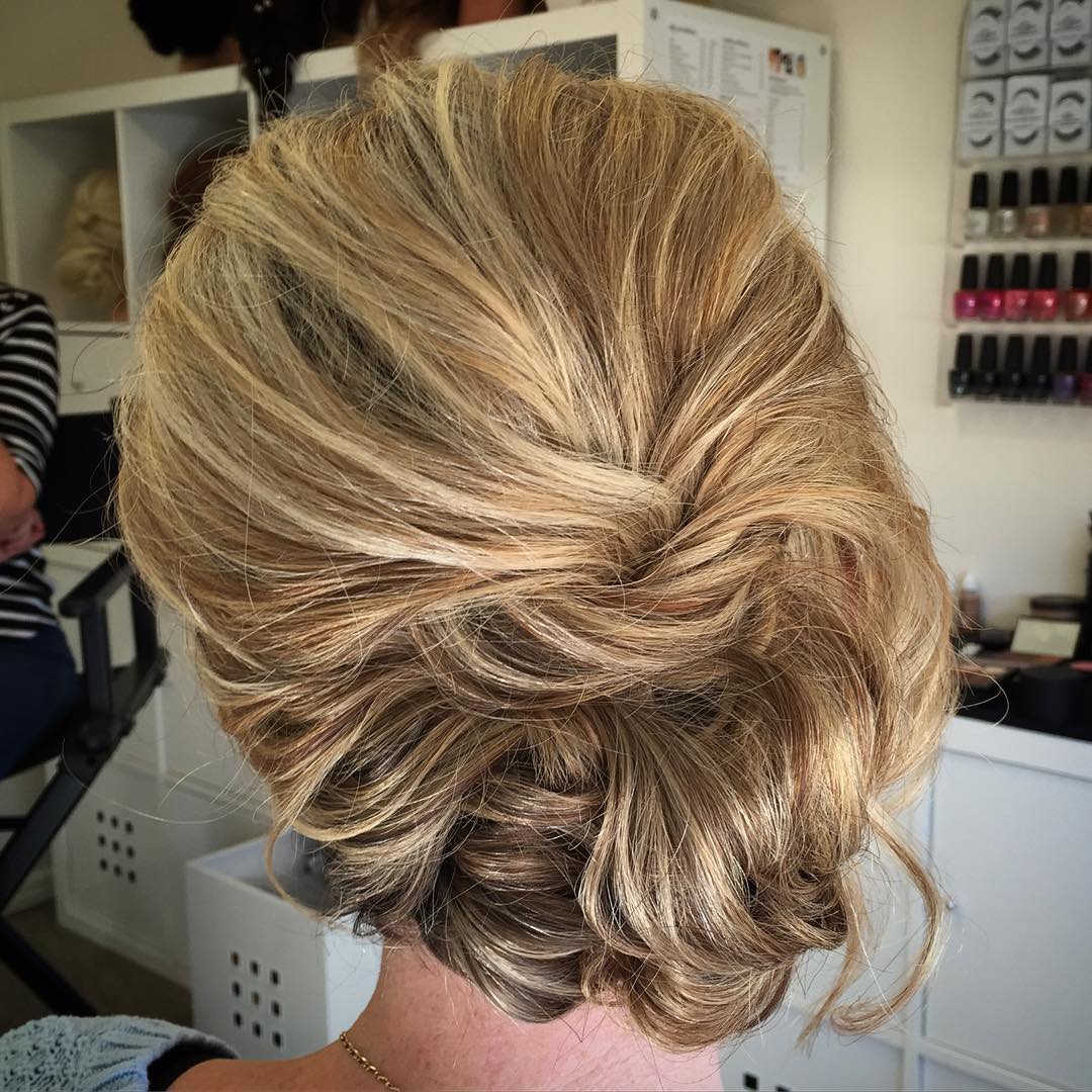 Loose Updo For Short To Medium Hair