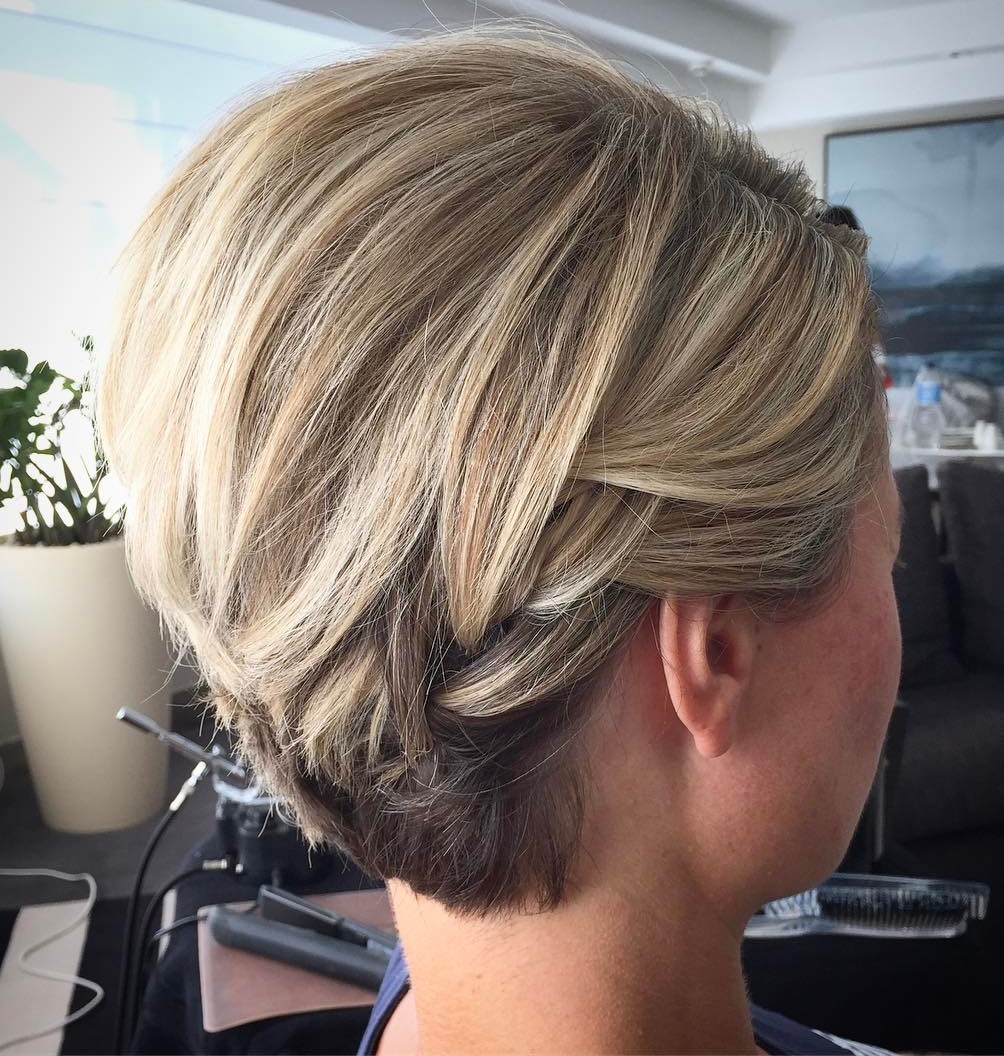 Braided Updo For Very Short Hair