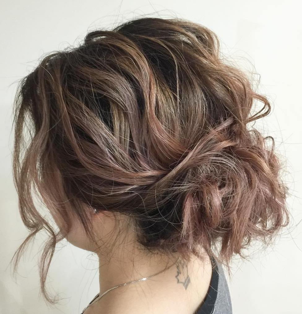 Messy Wavy At Home Updo