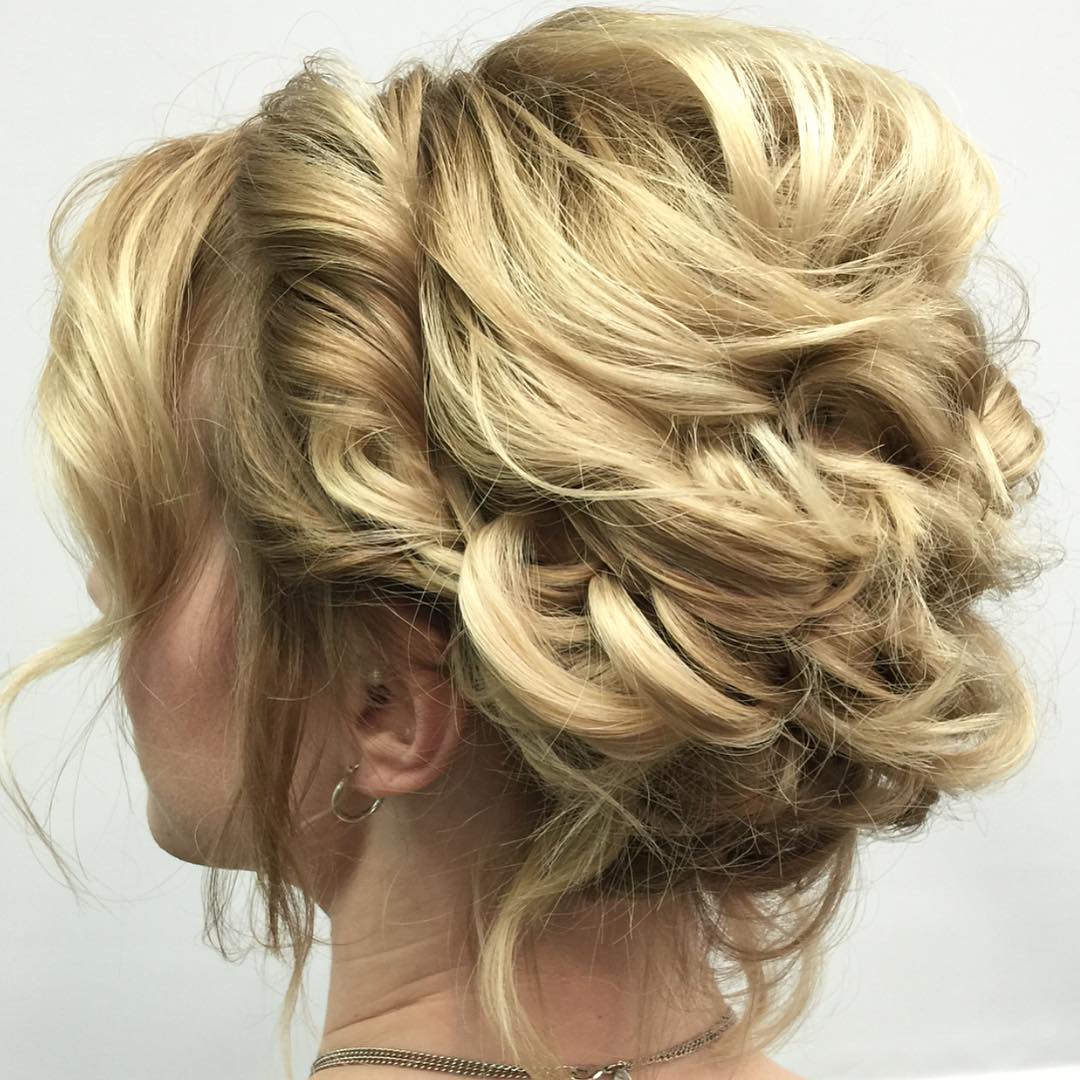 Romantic Twisted Messy Updo