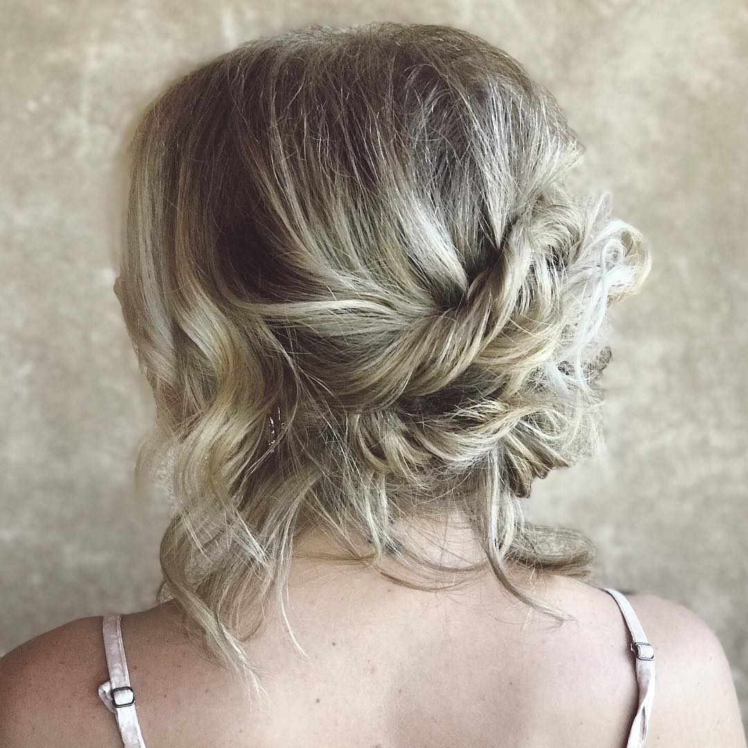 Disheveled Twisted Updo